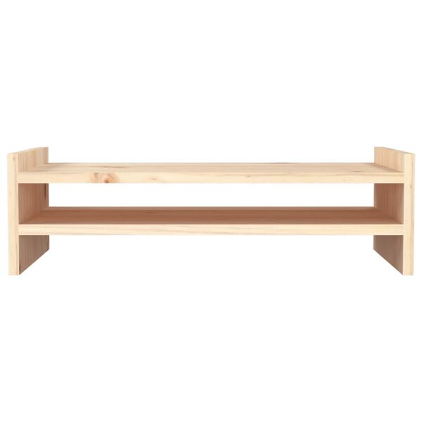 vidaXL Βάση Οθόνης 50 x 27 x 15 εκ. από Μασίφ Ξύλο Πεύκου