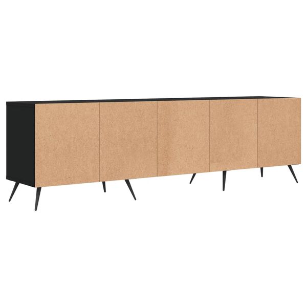 vidaXL Έπιπλο Τηλεόρασης Μαύρο 150x30x44,5 εκ. Επεξεργασμένο Ξύλο