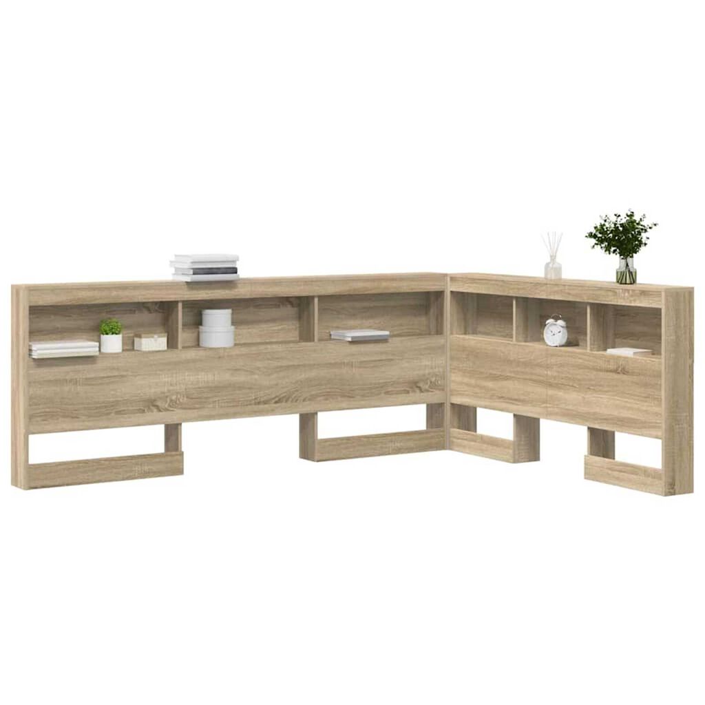 vidaXL Κεφαλάρι Αποθήκης με ράφι Sonoma Δρυς 140 cm Επεξεργασμένο ξύλο