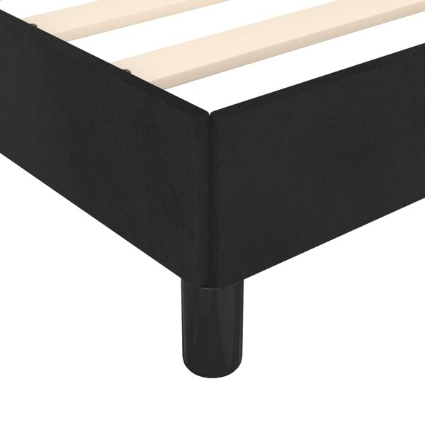 vidaXL Σκελετός Κρεβατιού Χωρίς Στρώμα Μαύρο 100x200 εκ. Βελούδινο