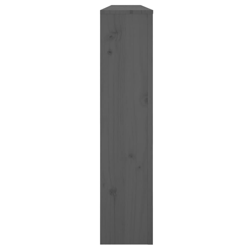 vidaXL Κάλυμμα Καλοριφέρ Γκρι 169x19x84 εκ. από Μασίφ Ξύλο Πεύκου
