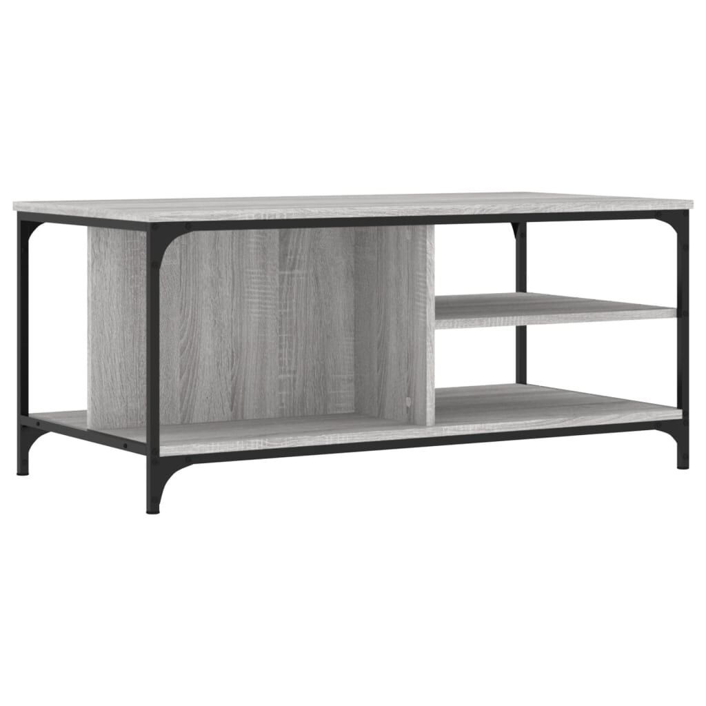 vidaXL Τραπεζάκι Σαλονιού Γκρι Sonoma 100x50x45 εκ. Επεξεργασμένο Ξύλο
