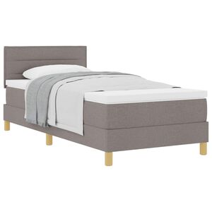 vidaXL &Kappa;&rho;&epsilon;&beta;ά&tau;&iota; &mu;&epsilon; &epsilon;&lambda;&alpha;&tau;ή&rho;&iota;&alpha; &mu;&epsilon; &mu;&alpha;&xi;&iota;&lambda;ά&rho;&iota; Taupe 80 x 200 cm ύ&phi;&alpha;&sigma;&mu;&alpha;
