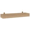 vidaXL Ράφια Τοίχου 2 τεμ. 60 x 15 x 4 εκ. από Μασίφ Ξύλο Teak
