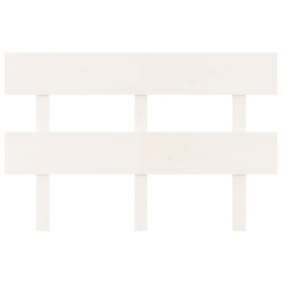 vidaXL Κεφαλάρι Κρεβατιού Λευκό 144 x 3 x 81 εκ. από Μασίφ Ξύλο Πεύκου