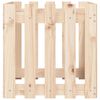 vidaXL Ζαρντινιέρα με Σχέδιο Φράχτη 50 x 50 x 50 εκ. Μασίφ Ξύλο Πεύκου