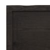 vidaXL Επιφ Τραπεζιού Αν Καφέ 100x40x(2-4)εκ.Ακατέργ. Μασίφ Ξύλο Δρυός
