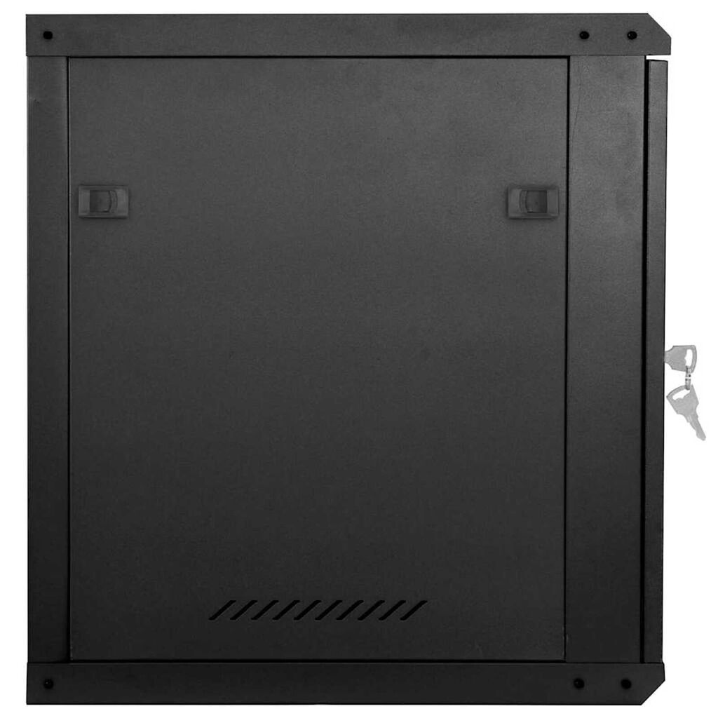 vidaXL Ντουλάπα δικτύου με αποθήκευση Μαύρο 60 x 45 x 65 εκ Ατσάλι