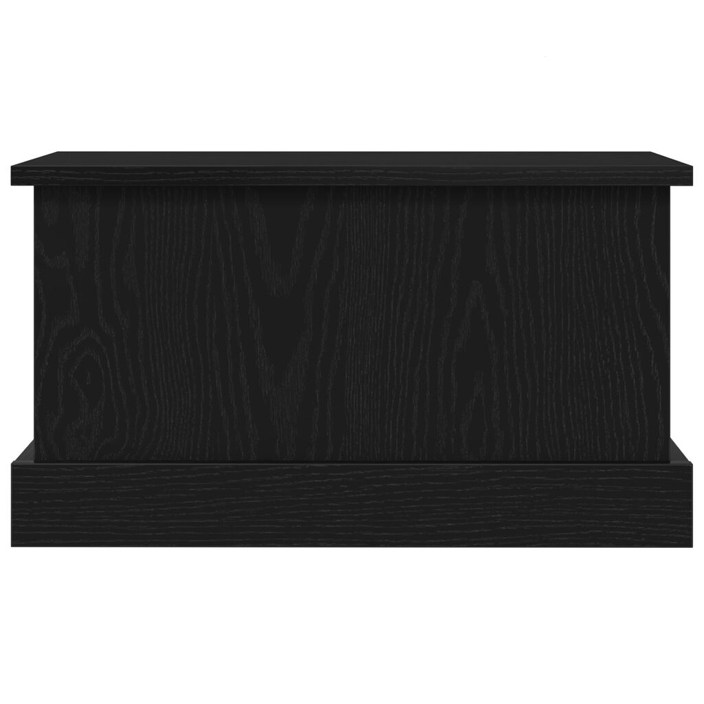 vidaXL Κουτί Αποθήκευσης Μαύρη Οξιά 50x30x28 εκ Επεξεργασμένο Ξύλο
