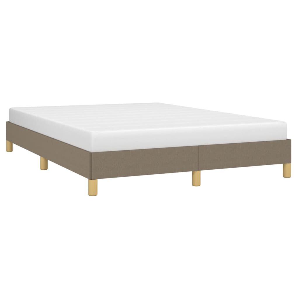 vidaXL Σκελετός Κρεβατιού Χωρίς Στρώμα Taupe 160x200 εκ. Υφασμάτινο