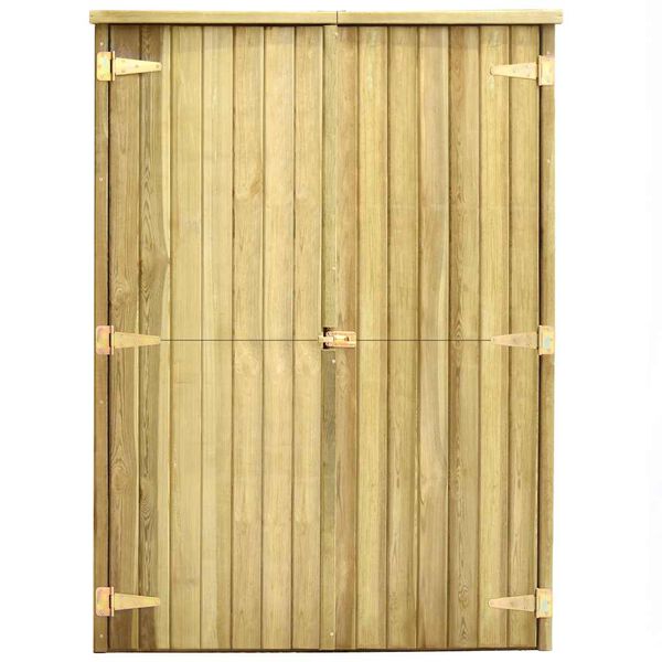 vidaXL Αποθήκη Εργαλείων Κήπου 123x50x171 εκ. Εμποτισμένο Ξύλο Πεύκου