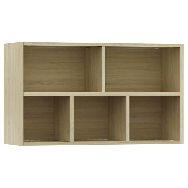 vidaXL Ραφιέρα / Βιβλιοθήκη Sonoma Δρυς 50x25x80 εκ. από Επεξ. Ξύλο