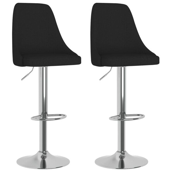 vidaXL &Sigma;&kappa;&alpha;&mu;&pi;ό &Mu;&pi;&alpha;&rho; 2 &Tau;&epsilon;&mu;. &Mu;&alpha;ύ&rho;&alpha; &Upsilon;&phi;&alpha;&sigma;&mu;ά&tau;&iota;&nu;&alpha;