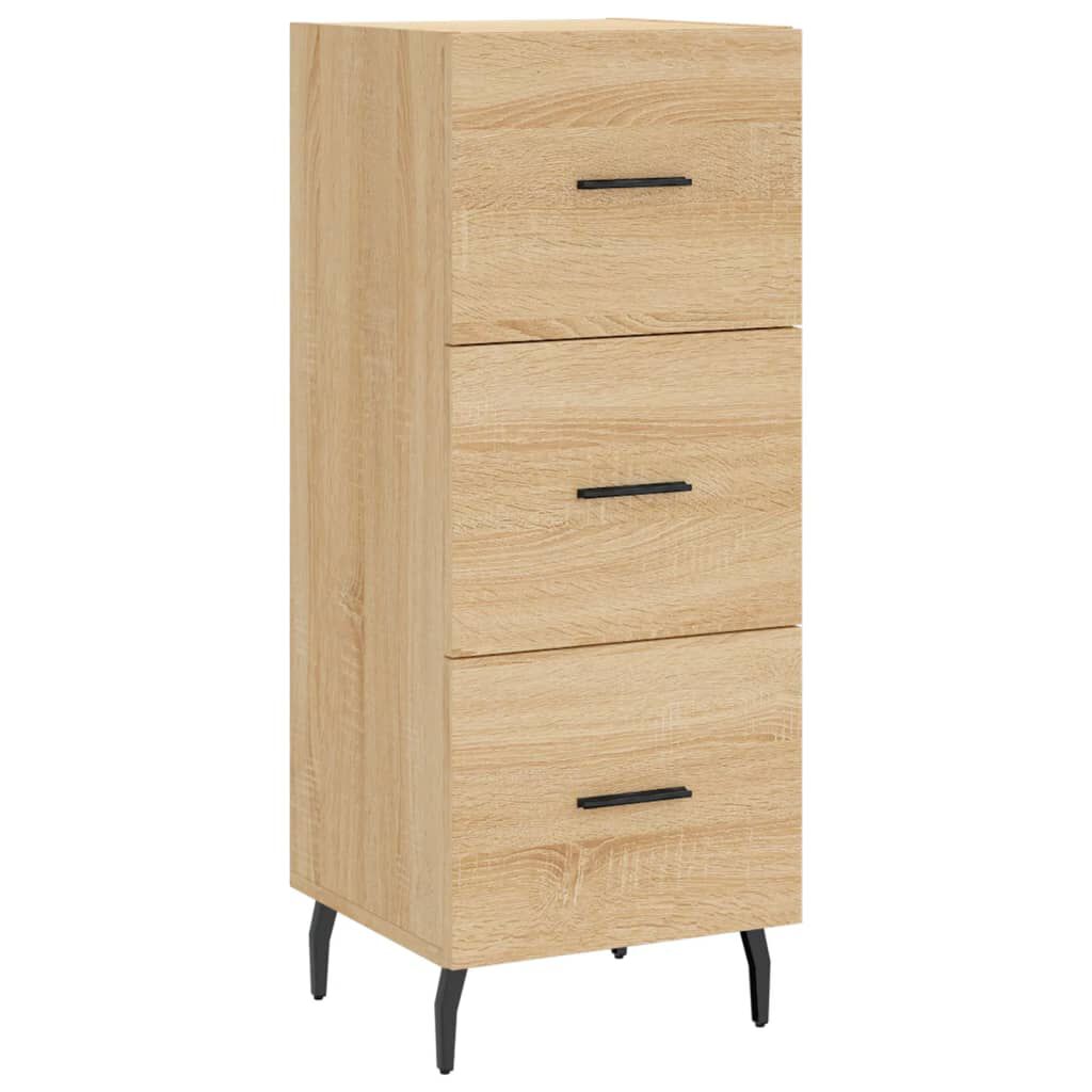 vidaXL Μπουφές Sonoma δρυς 34,5 x 34 x 180 εκ. από Επεξεργασμένο Ξύλο