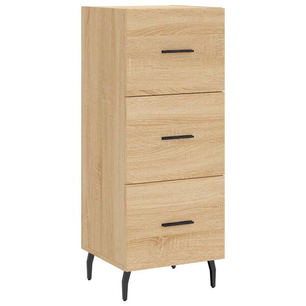 vidaXL Μπουφές Sonoma δρυς 34,5 x 34 x 180 εκ. από Επεξεργασμένο Ξύλο