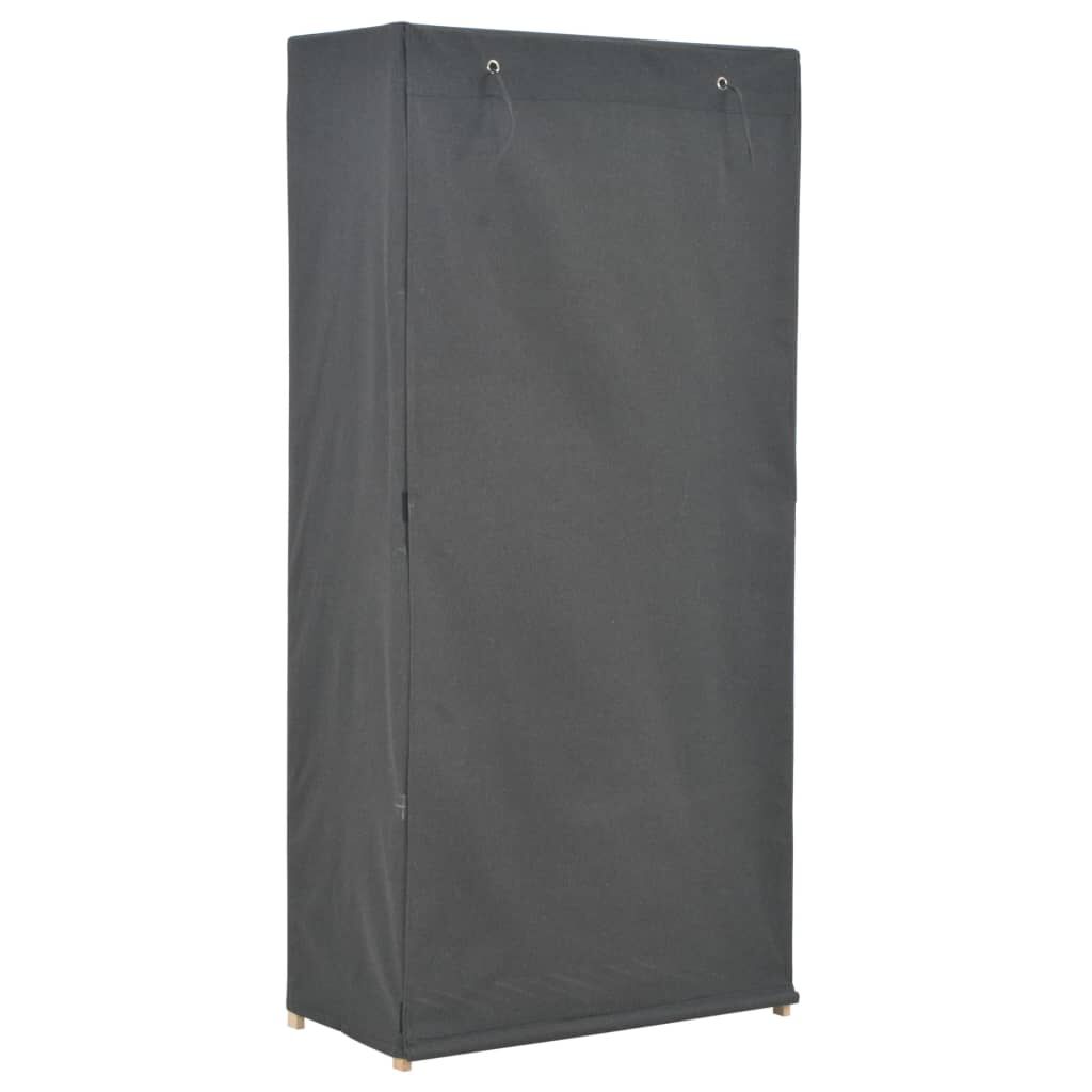 vidaXL Ντουλάπα Γκρι 79 x 40 x 170 εκ. Υφασμάτινη