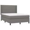 vidaXL &Kappa;&rho;&epsilon;&beta;ά&tau;&iota; Boxspring &mu;&epsilon; &Sigma;&tau;&rho;ώ&mu;&alpha; &Sigma;&kappa;&omicron;ύ&rho;&omicron; &Gamma;&kappa;&rho;&iota; 140x190 &epsilon;&kappa;. &Upsilon;&phi;&alpha;&sigma;&mu;ά&tau;&iota;&nu;&omicron;