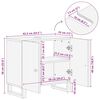 vidaXL Έπιπλο Νιπτήρα 62 x 33 x 58 εκ. Μασίφ Ανακυκλ. & Επεξ. Ξύλο