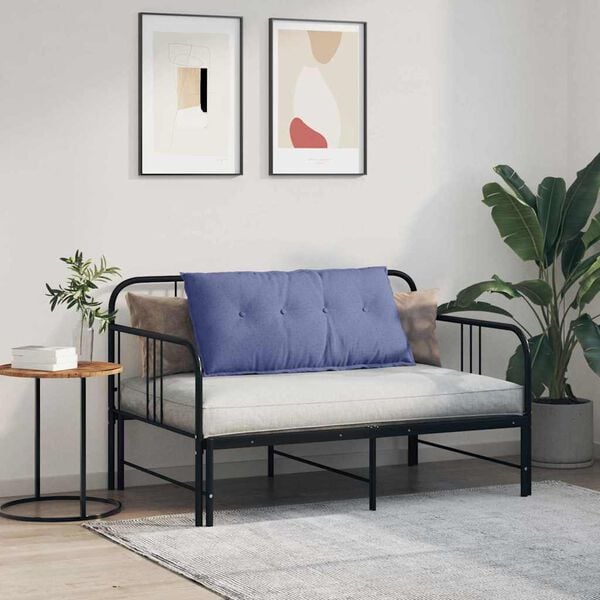 vidaXL Μαξιλάρι Πλάτης Μπλε τζην 100 x 19 x 50 εκ ύφασμα