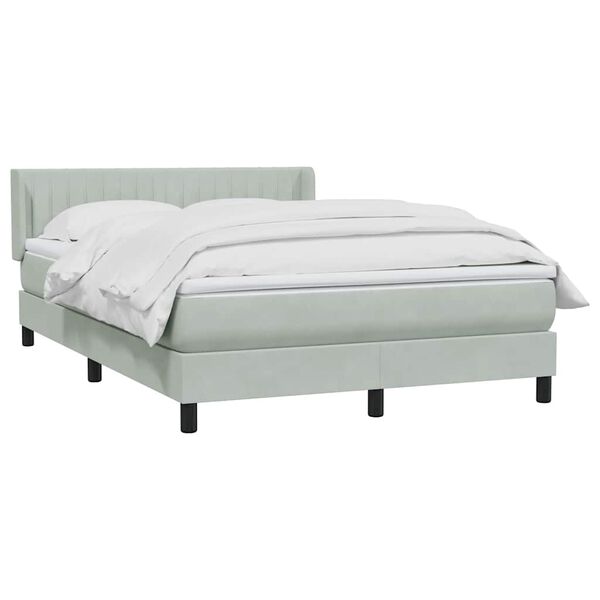 vidaXL &Kappa;&rho;&epsilon;&beta;ά&tau;&iota; Boxspring &mu;&epsilon; &Sigma;&tau;&rho;ώ&mu;&alpha; &Alpha;&nu;&omicron;&iota;&chi;&tau;ό &Gamma;&kappa;&rho;&iota; 140x220 &epsilon;&kappa;. &Beta;&epsilon;&lambda;&omicron;ύ&delta;&iota;&nu;&omicron;