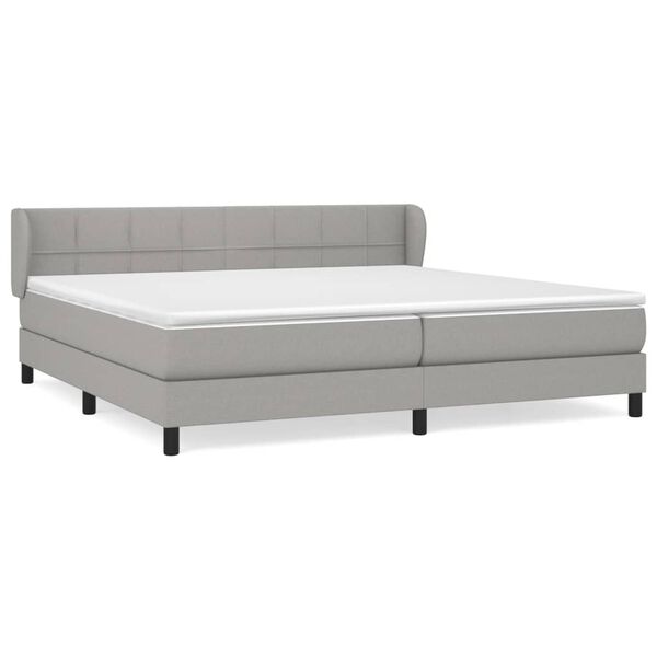 vidaXL &Kappa;&rho;&epsilon;&beta;ά&tau;&iota; Boxspring &mu;&epsilon; &Sigma;&tau;&rho;ώ&mu;&alpha; &Alpha;&nu;&omicron;&iota;&chi;&tau;ό &Gamma;&kappa;&rho;&iota; 200x200 &epsilon;&kappa;. &Upsilon;&phi;&alpha;&sigma;&mu;ά&tau;&iota;&nu;&omicron;