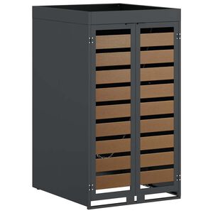 vidaXL Αποθήκευση Κάδου με Στέγη Γλάστρας για Κάδο 240L Ανθρακί