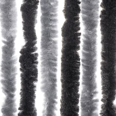 vidaXL Σήτα Εντόμων Γκρι & Μαύρη 90 x 200 εκ. από Σενίλ