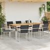 vidaXL ΣετΤραπεζαρίαςΚήπου 9 pcs Στερεό Τικ