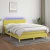 vidaXL &Kappa;&rho;&epsilon;&beta;ά&tau;&iota; Boxspring &mu;&epsilon; &Sigma;&tau;&rho;ώ&mu;&alpha; & LED &Pi;&rho;ά&sigma;&iota;&nu;&omicron; 140x200 &epsilon;&kappa; &Upsilon;&phi;&alpha;&sigma;&mu;ά&tau;&iota;&nu;&omicron;
