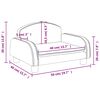 vidaXL Καναπές Παιδικός Μαύρος 50 x 40 x 30 εκ. από Συνθετικό Δέρμα