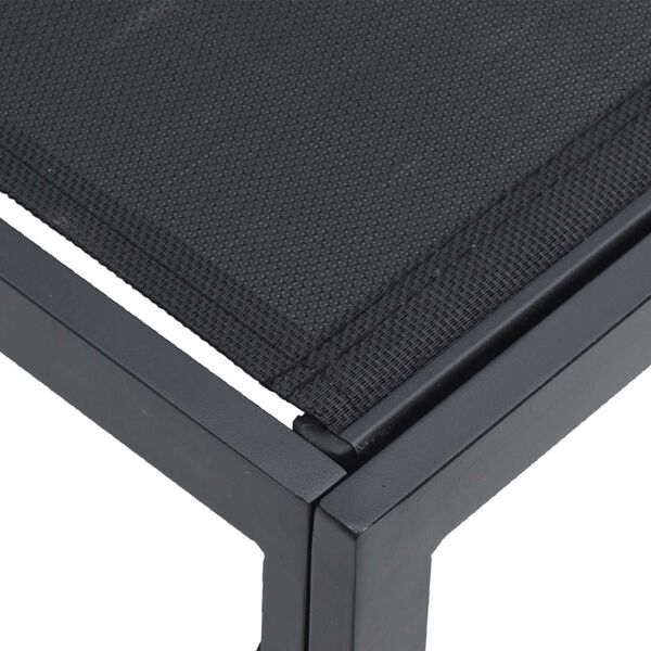 vidaXL Σετ Καναπέ Κήπου 4 pcs Μαύρο 213 x 141.5 x 71 εκ Αλουμίνιο