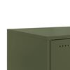vidaXL Τραπεζάκι Σαλονιού Πράσινο Λαδί 68x50x43,5 εκ. από Ατσάλι