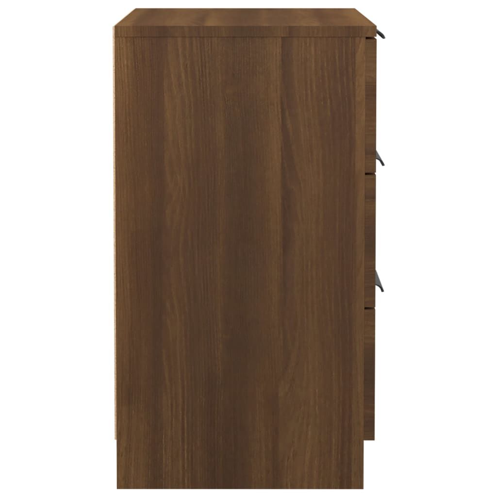 vidaXL Κομοδίνα 2 τεμ. Καφέ Δρυς 40x36x65 εκ.