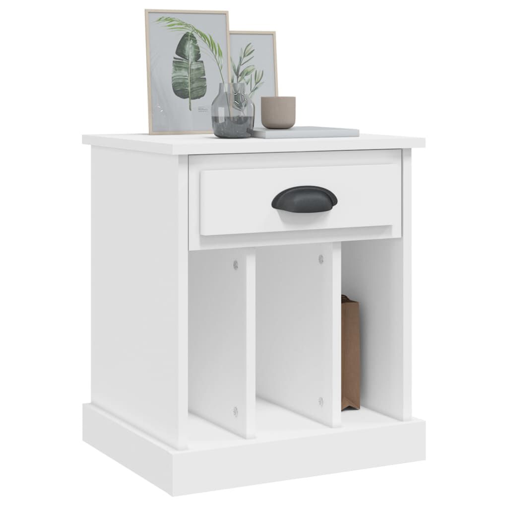 vidaXL Κομοδίνα 2 τεμ. Λευκά 43x36x50 εκ.