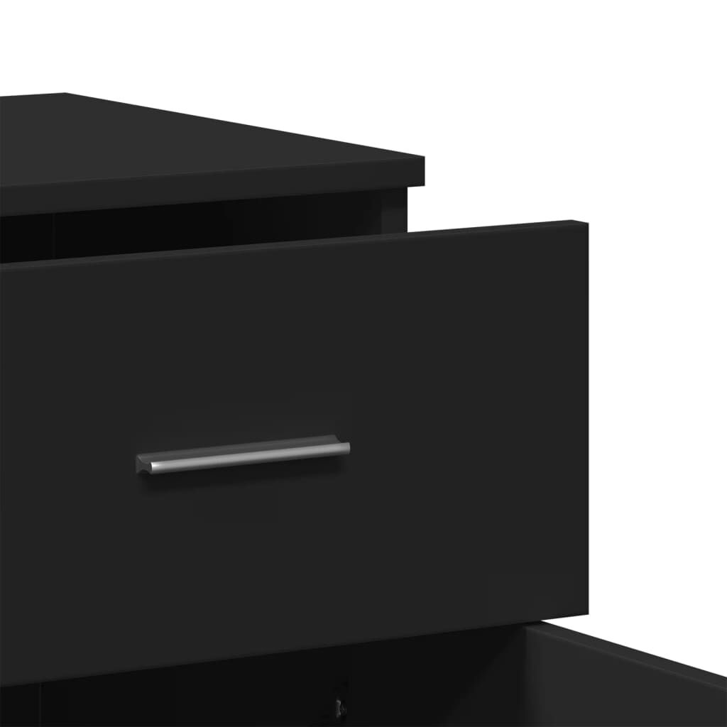 vidaXL Ραφιέρα Μαύρη 79 x 38 x 80 εκ. από Επεξεργασμένο Ξύλο