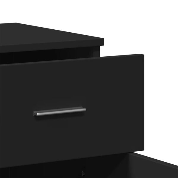 vidaXL Ραφιέρα Μαύρη 79 x 38 x 80 εκ. από Επεξεργασμένο Ξύλο