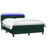 vidaXL &Kappa;&rho;&epsilon;&beta;ά&tau;&iota; Boxspring &mu;&epsilon; &Sigma;&tau;&rho;ώ&mu;&alpha; & LED &sigma;&kappa;&omicron;ύ&rho;&omicron; &pi;&rho;ά&sigma;&iota;&nu;&omicron; 160x220cm &Beta;&epsilon;&lambda;&omicron;ύ&delta;&iota;&nu;&omicron;