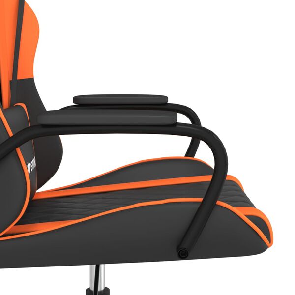 vidaXL Καρέκλα Gaming Μαύρο/Πορτοκαλί Συνθετικό Δέρμα