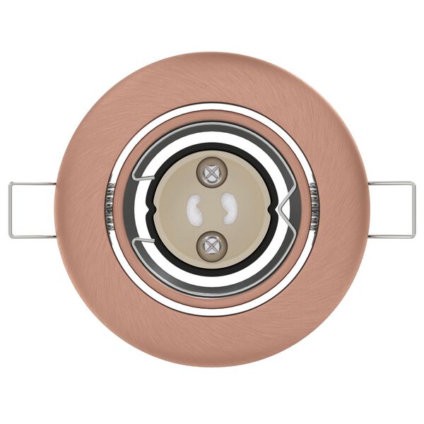 vidaXL Spotlights με προβολείς 6 pcs Χάλκινο 9 x 9 εκ. Μέταλλο