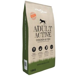 vidaXL &Xi;&eta;&rho;ά &Tau;&rho;&omicron;&phi;ή &Sigma;&kappa;ύ&lambda;&omega;&nu; Premium Adult Active Chicken & Fish 15 &kappa;.