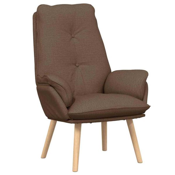 vidaXL Χαλαρωτική Πολυθρόνα Καφέ 69 x 74 x 93 εκ. ύφασμα