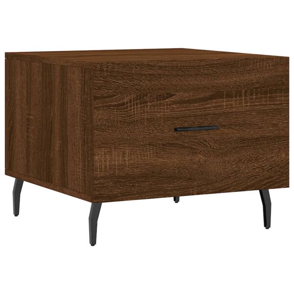 vidaXL Τραπεζάκι Σαλονιού Καφέ Δρυς 50x50x40 εκ. Επεξεργασμένο Ξύλο