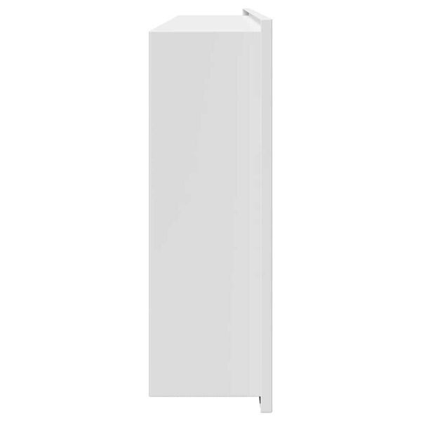 vidaXL Νίτσα Μπάνιου Λευκό 75 x 30 x 9.5 εκ. Ανοξείδωτο ατσάλι