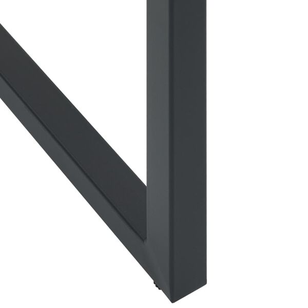 vidaXL Μπαρ Κήπου Σετ 5Τεμ. Μαύρο Ατσάλι με Ηλεκτρ. Βαφή
