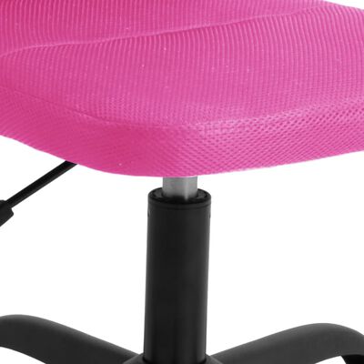 vidaXL Καρέκλα Γραφείου Ρυθμιζόμενο Ύψος Ροζ από Διχτυωτό Ύφασμα
