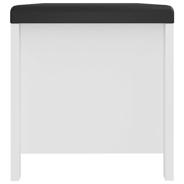 vidaXL Κουτί Αποθήκευσης Λευκό 105x40x45 εκ. Επεξ. Ξύλο με Μαξιλάρι