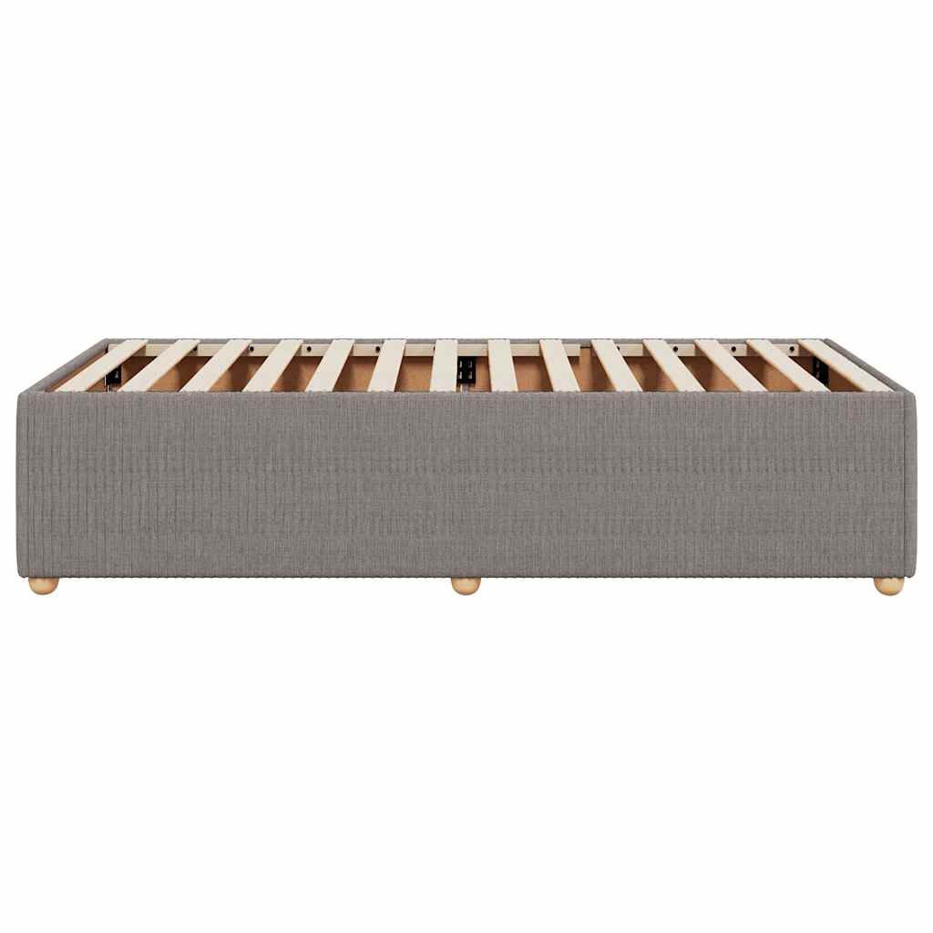 vidaXL Σκελετός Κρεβατιού Χωρίς Στρώμα Taupe 80x200 εκ. Υφασμάτινο