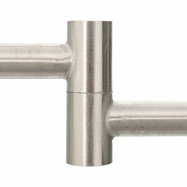 vidaXL Σποτ οροφής Βουρτσισμένο Νίκελ 176.5 x 9.5 x 14 εκ Ατσάλι