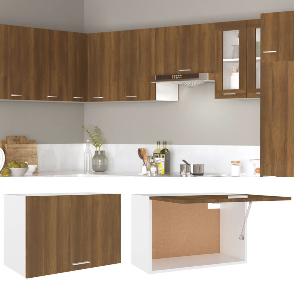 vidaXL Ντουλάπι Κρεμαστό Lyon Καφέ Δρυς 60x31x40εκ. Επεξεργασμένο Ξύλο