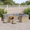 vidaXL Σετ Καναπέ Κήπου 12 pcs Μπεζ συνθετικό ρατάν
